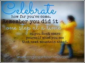 Celebrate how far you've come