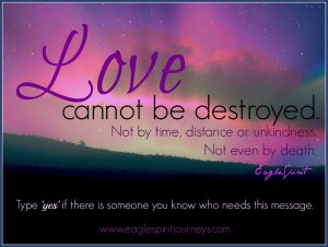 love cannot be destroyed